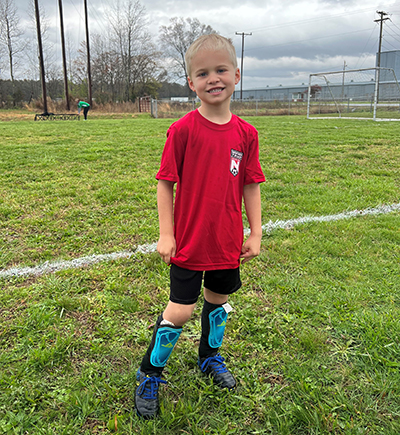 Graham Watson is an energetic and fearless first grader who loves playing soccer, tag, hide-and-seek and his favorite video games. 