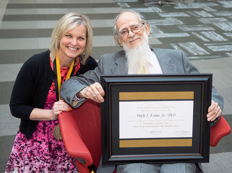 Martha Alexander-Miller, PhD, and Doyle Evans, PhD '68