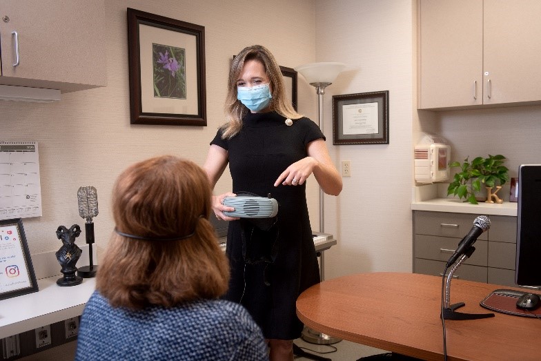 Kathryn Ruckart with patient.