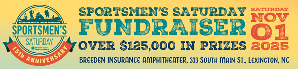 A promotional graphic for 2025 Sportsmen's Saturday.