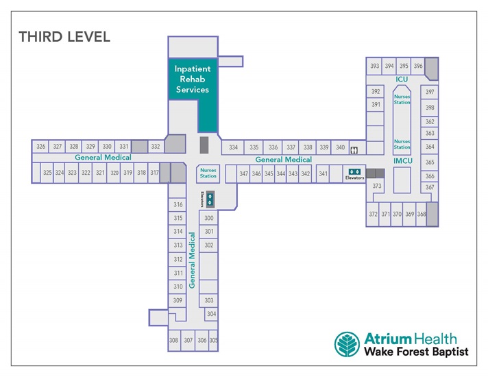 Wilkes and West Park Campus Maps Third Level