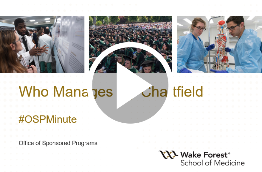 'Who manages my chartfield?' presentation image