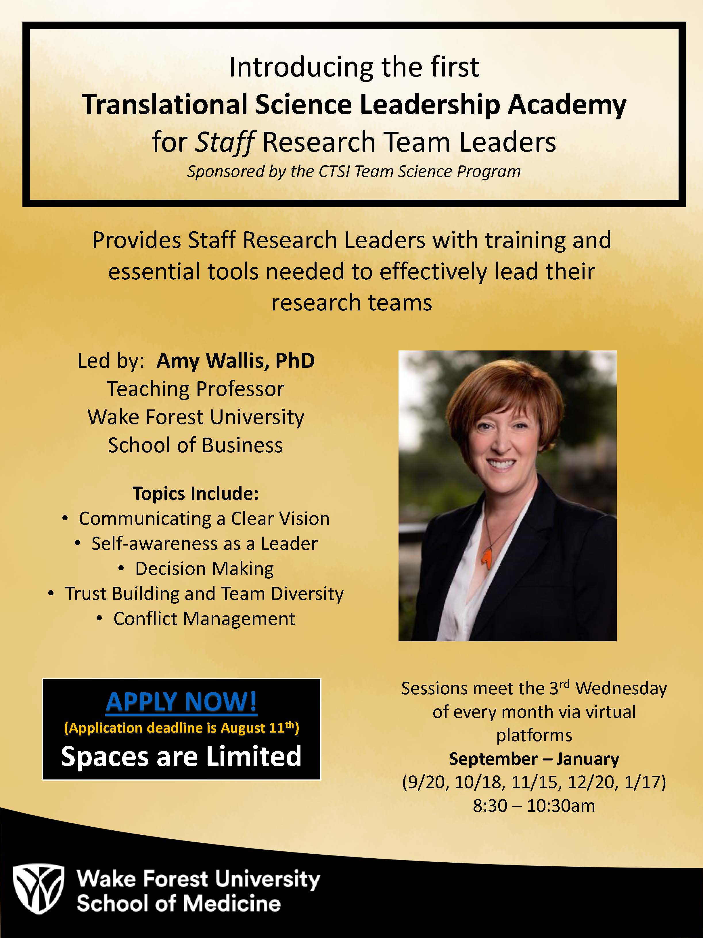 Staff Translational Science Leadership Academy