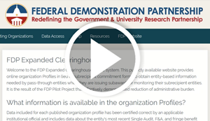  Federal Demonstration Partnership (FDP)