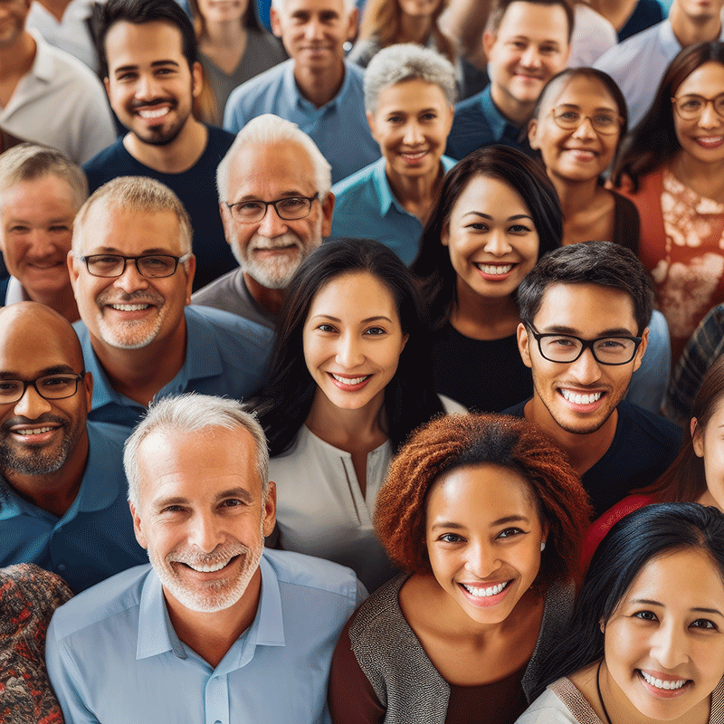 Crowd of Diverse People