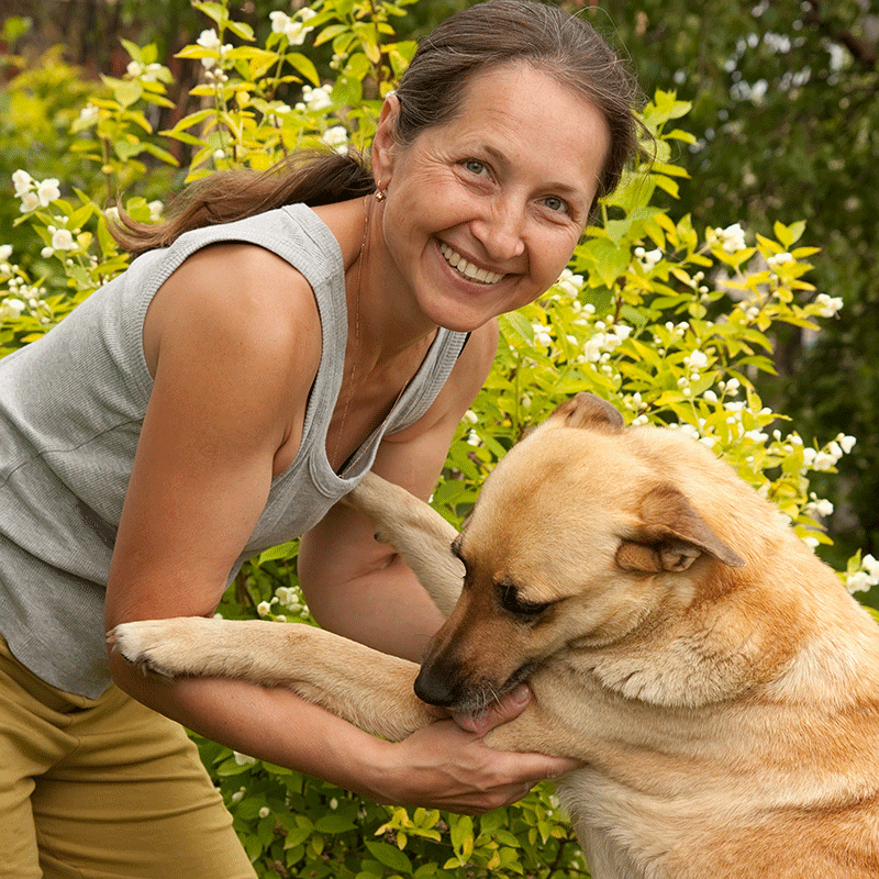 Woman with Dog