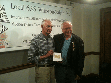 Bill Kanoy receives gold card