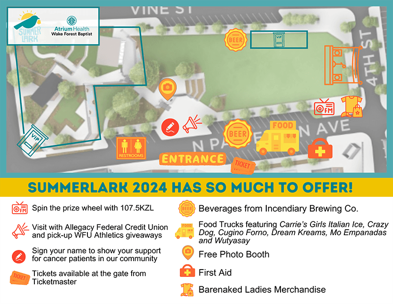2024 SummerLark Event Map.