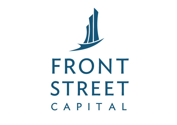 A blue logo with the text "Front Street Capital".