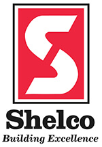 A red logo with a white S that reads Shelco Building Excellence.