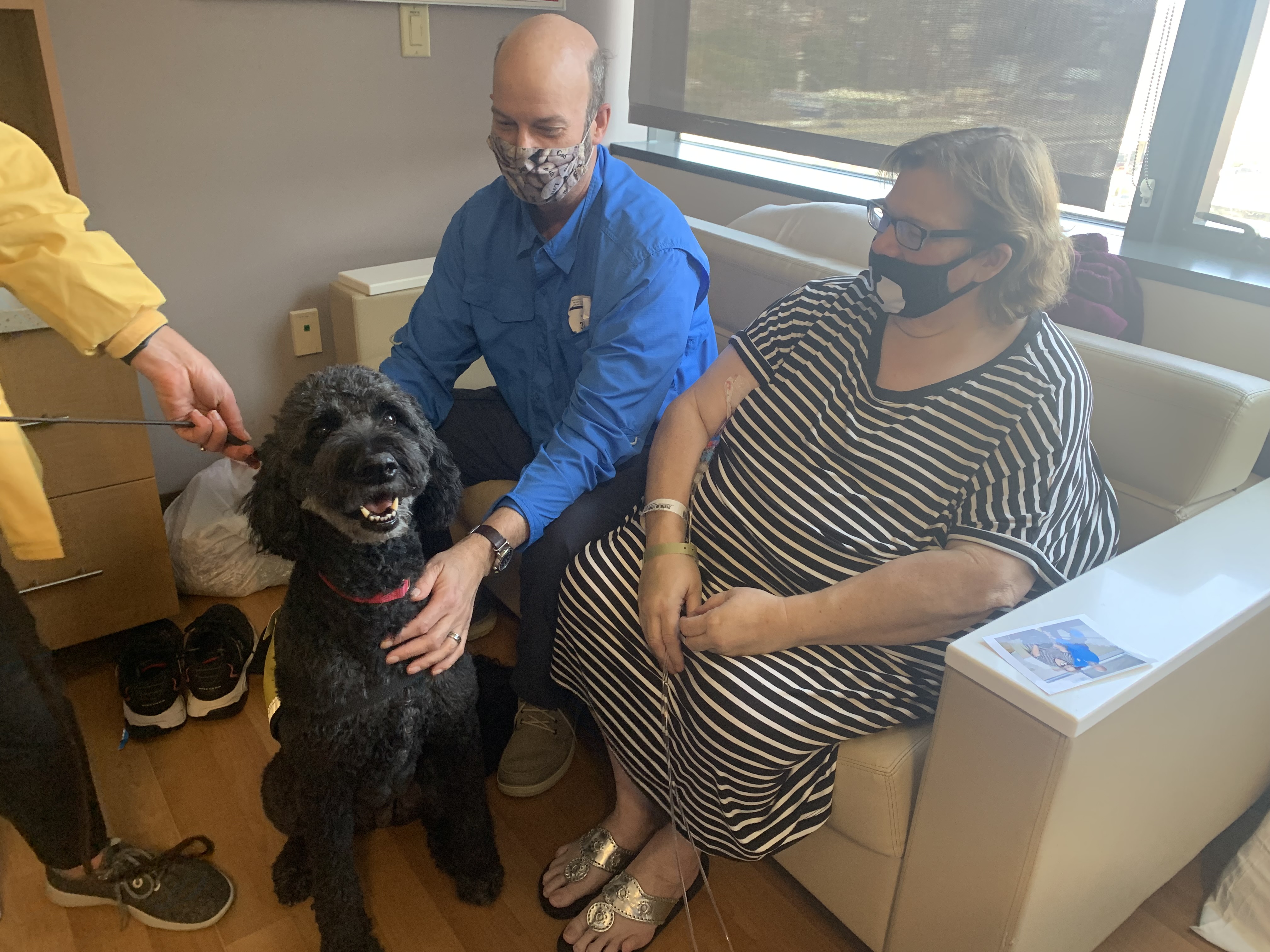 Bella at the Cancer Center