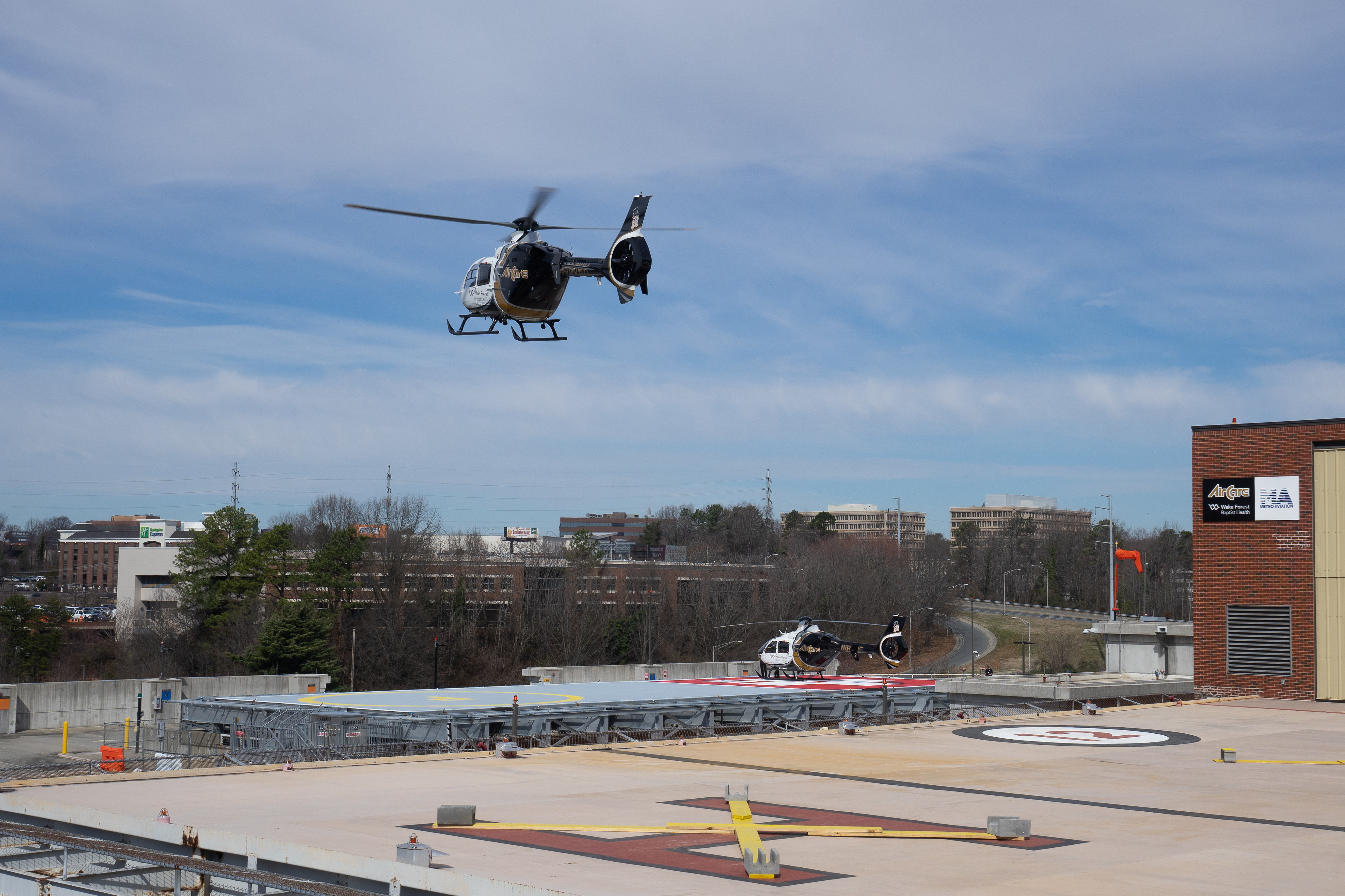 Atrium Health Wake Forest Baptist Opens New Helipad 