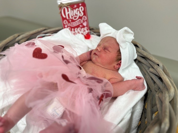 Atrium Health Wake Forest Baptist’s Birth Center Newborns Celebrate Valentine’s Day