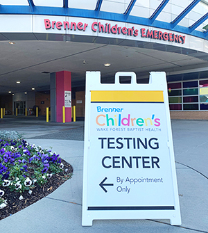 Brenner Children’s Hospital Offering Drive-up COVID-19 Testing for Children and Young Adults