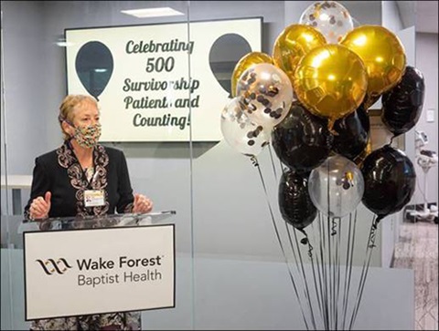 Julie Freischlag, M.D., CEO of Wake Forest Baptist and Dean of Wake Forest School of Medicine, also attended the celebration. 