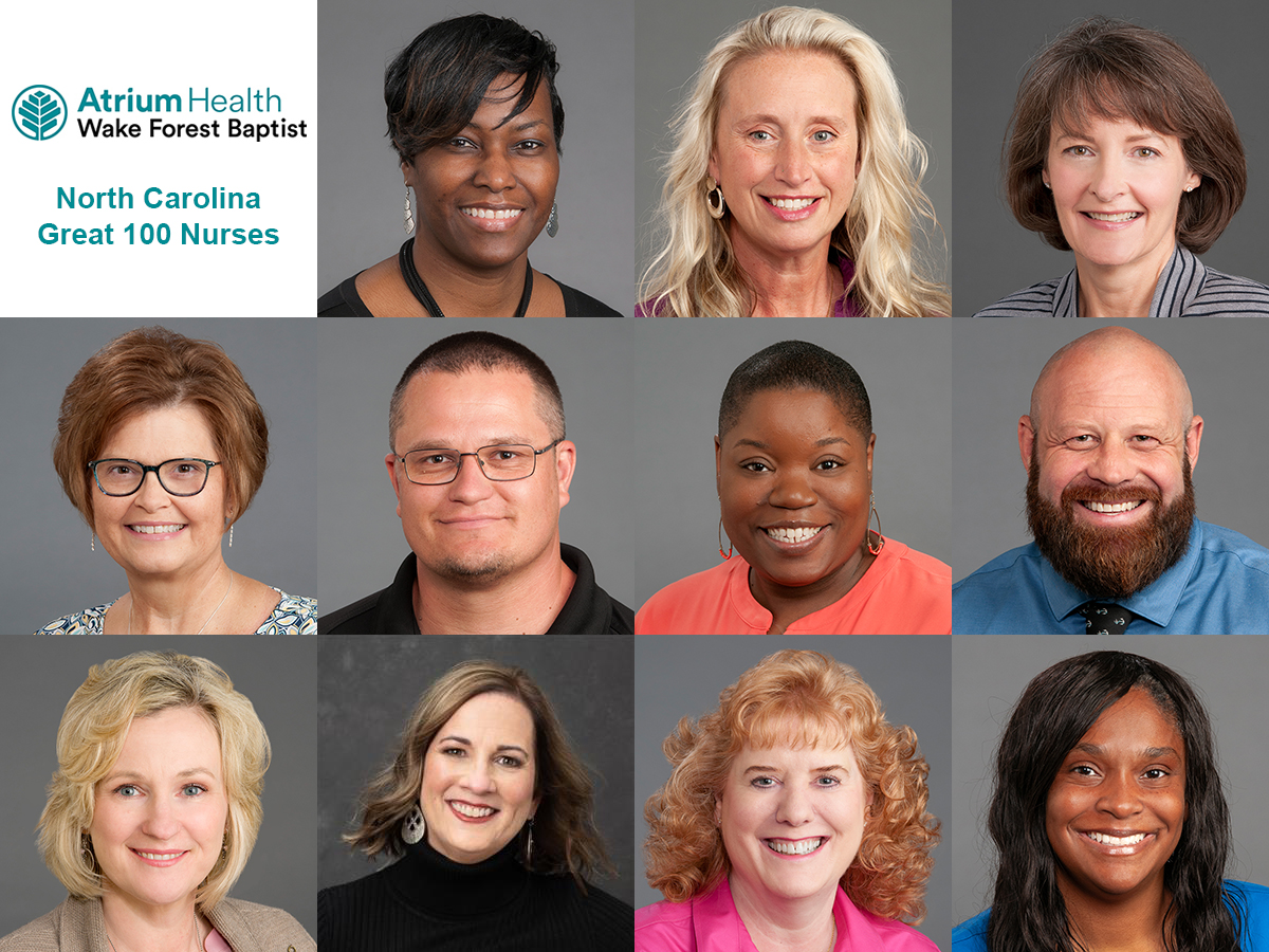 Eleven Atrium Health Wake Forest Baptist Nurses Among Top in State