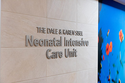 The Dale and Karen Sisel Neonatal Intensive Care Unit