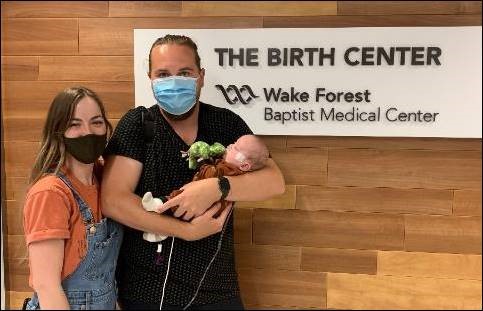 River and his parents leave The Birth Center at Wake Forest Baptist after an almost six month stay.