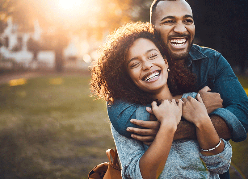 Happy smiling couple
