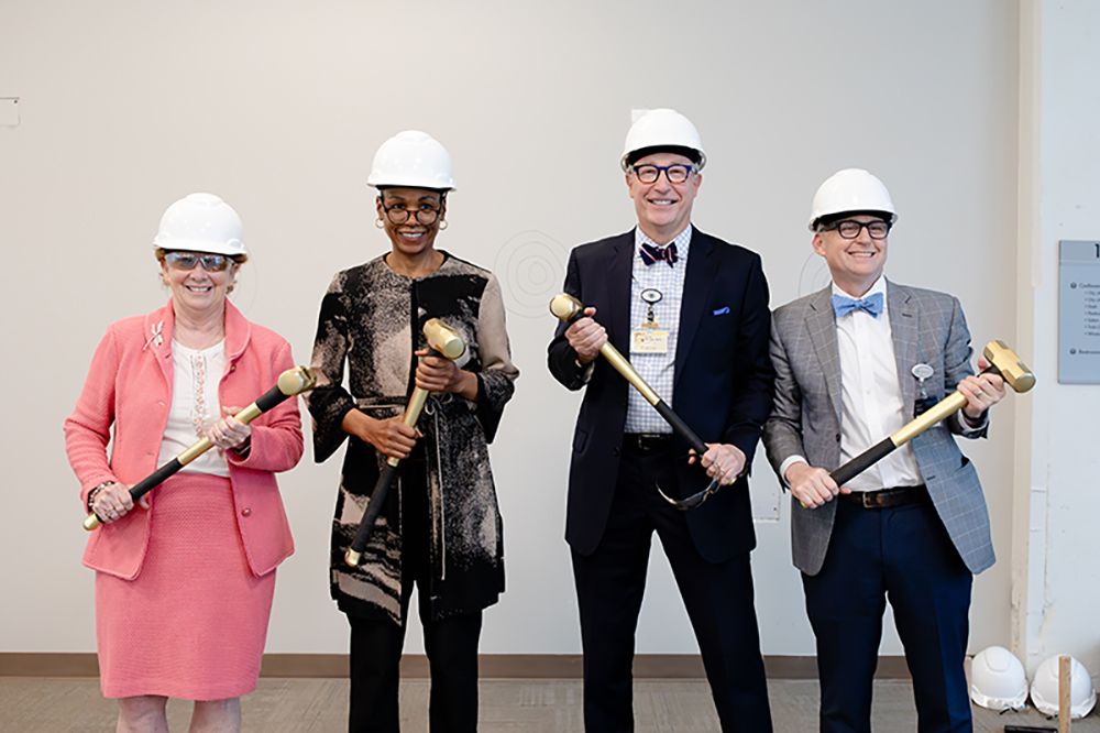 Atrium Health Wake Forest Baptist held an event to mark the beginning of renovations to the building that will house its new $100 million Eye Institute.