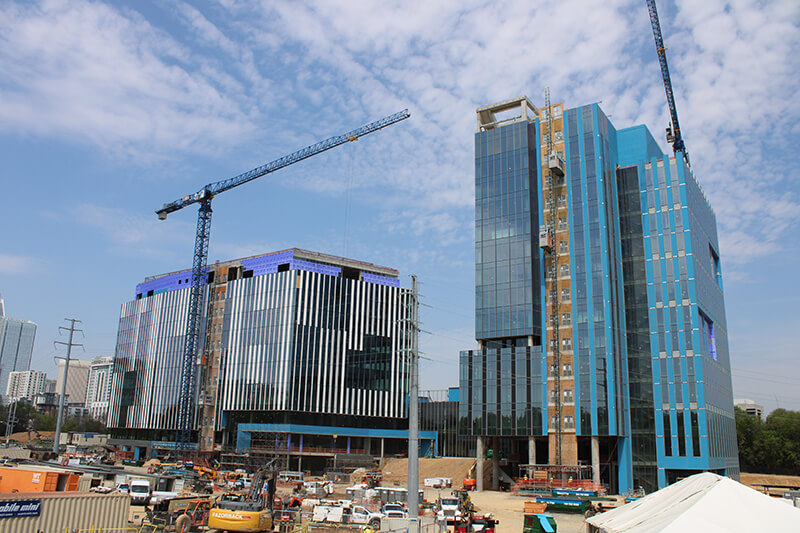 "The Pearl", the second campus of Wake Forest University School of Medicine campus under construction.