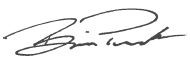 Brian Peacock signature