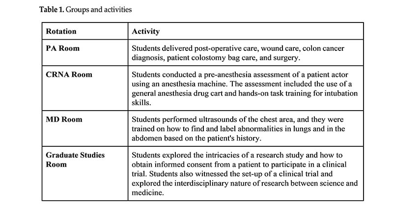 critical pedagogy table 1 groups activities