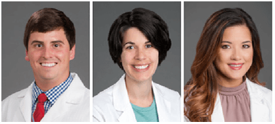 Three provider headshots side-by-side.