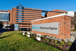 A brick medical office building.