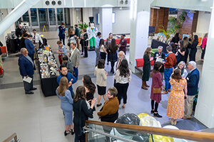 A group of people at a fundraiser.
