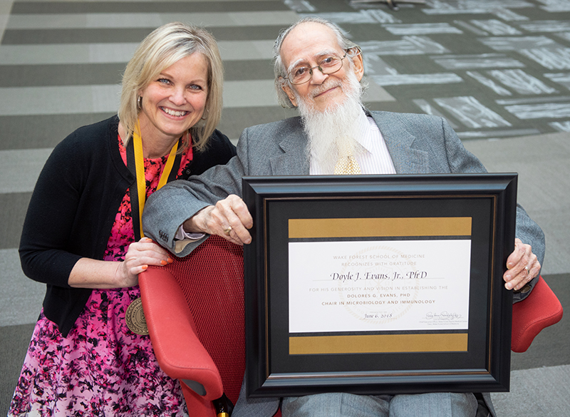 Martha Alexander-Miller, PhD, and Doyle J. Evans Jr., PhD ‘68