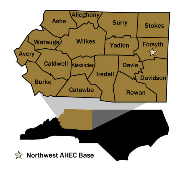 NWAHEC NC County MAP