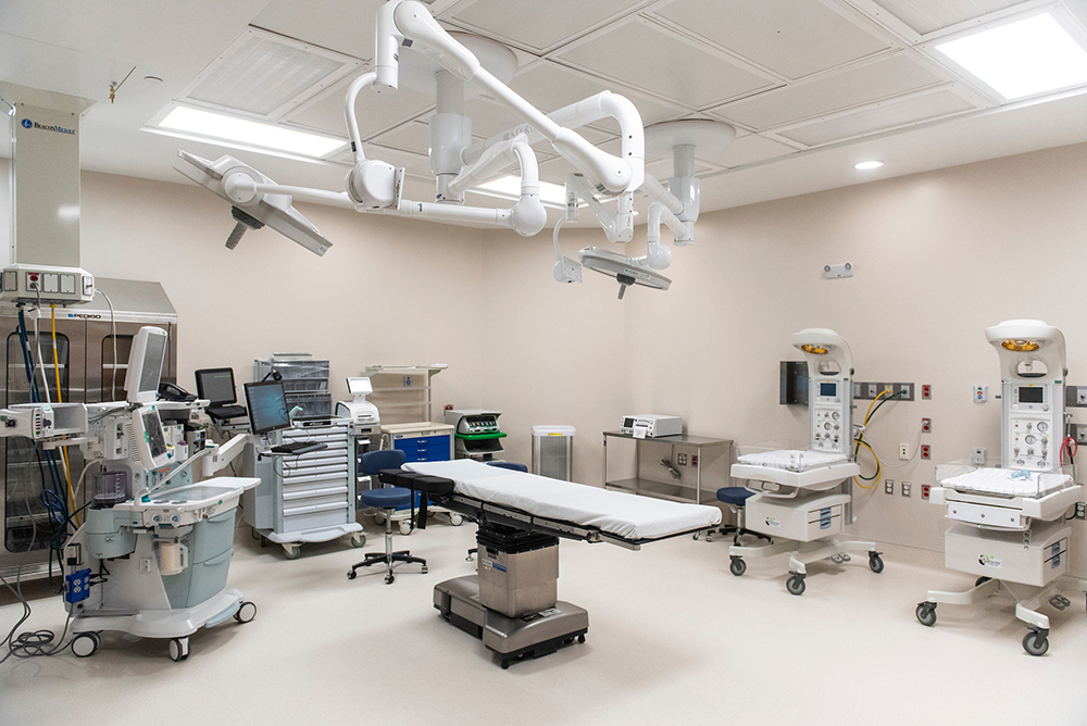 inside of new labor and delivery OR