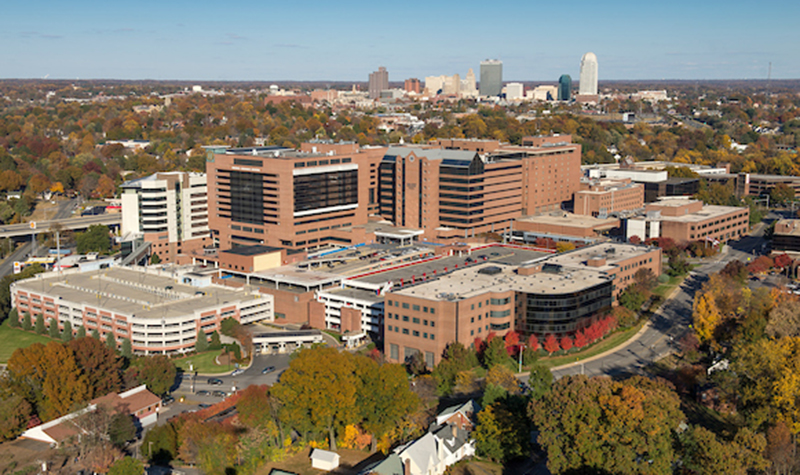 Aerial view of Wake Forest Baptist Medical Center Campus