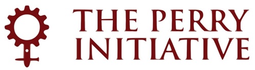 Maroon and white icon for The Perry Initiative
