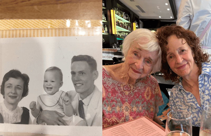 Laura Baker with older family members.