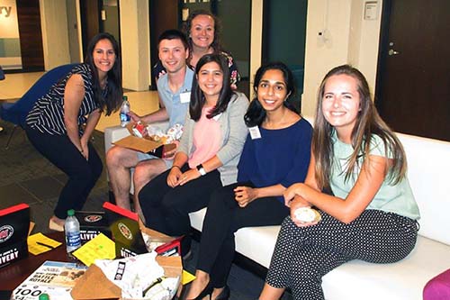 Wake PA Class of 2021 members sitting in hall