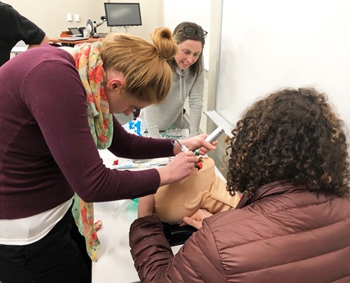 PA Program students practice intubation