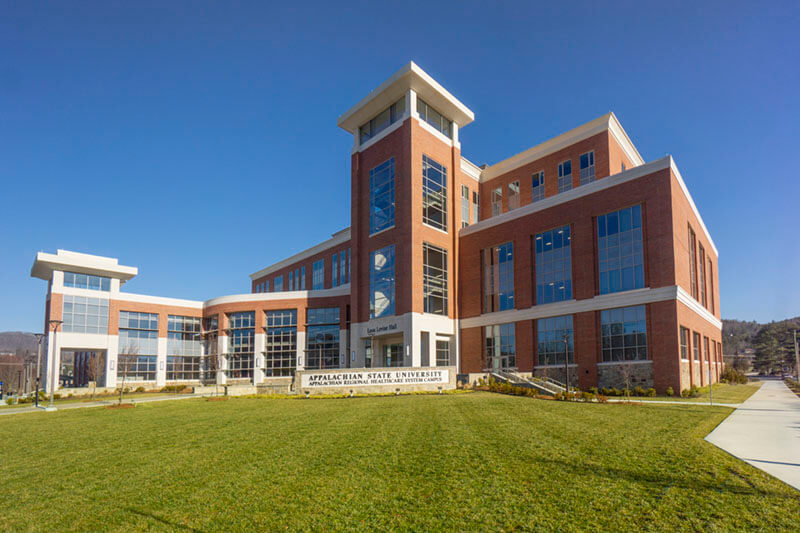 An exterior shot of a brick PA Program building.