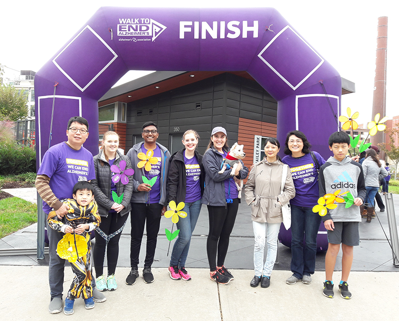 Ma lab members participate in 2018 Alzheimer's Walk
