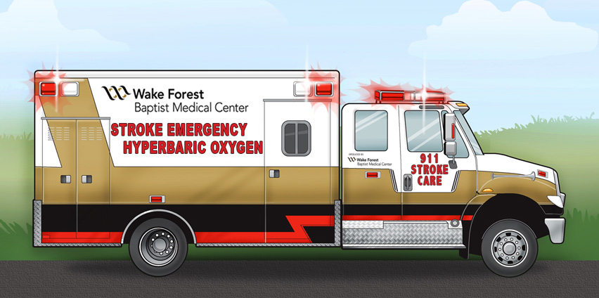 Stroke Treatment Ambulance Concept Image