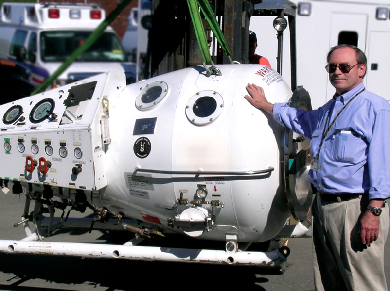 Stroke Ambulance Hyperbaric Chamber Donation James McCormick PhD