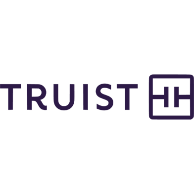 A blue text logo for Truist.