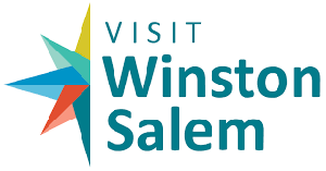 A logo that reads "Visit Winston Salem."