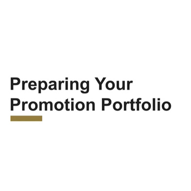 Preparing Your Promotion Portfolio - Mentoring Minute