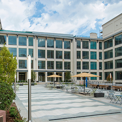 Courtyard of Bowman Gray Center for Medical Education