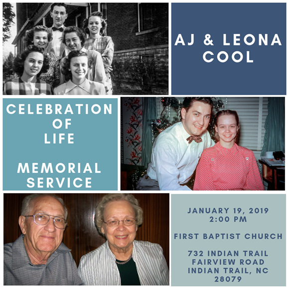 When Tim Cool’s parents – Atwood and Leona Cool – fell ill last year, he reached out to the care team from Hospice of Union County for their help and expertise. But what he didn’t know was the divine plan that had been set that allowed for his parents to never have to spend a day on this earth apart.  