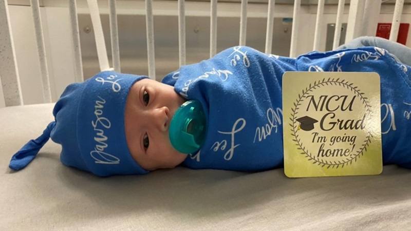 Born with a rare disorder called inborn errors of metabolism, Dawson spent 41 days in the NICU.