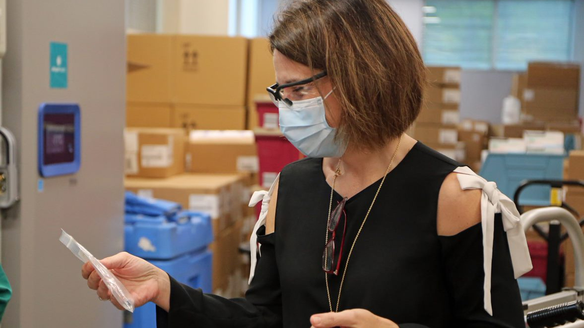 On December 14, 2020, nine months after the World Health Organization declared SARS-CoV-2, or COVID-19, a pandemic, Dr. Katie Passaretti, Atrium Health vice president and enterprise chief epidemiologist, became the first person in the state of North Carolina to receive a COVID-19 vaccine. One year later, she recalls the moment that changed the course of the pandemic.  