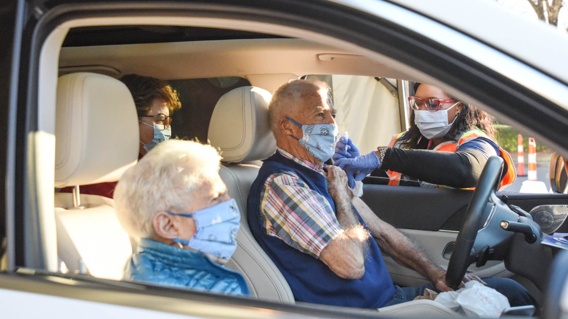 Harold and Alice were among the first patients to receive their COVID-19 vaccines